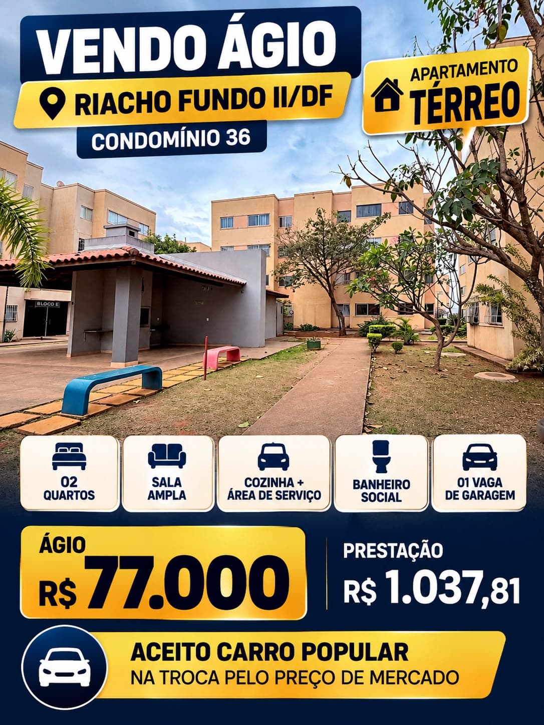 Apartamento em RIACHO FUNDO 2