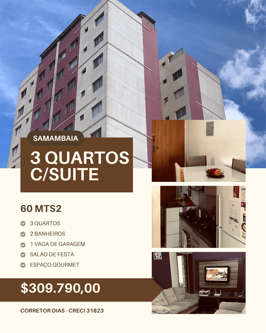Apartamento em Samambaia Norte
